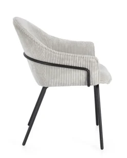 Discount Bizzotto SEDIA C-BR CASSIDY NERO/GRIGIO CHIARO