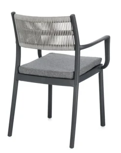 Outlet Bizzotto SEDIA C-BR C-C ALVIN ANTRACITE/GRIGIO CH