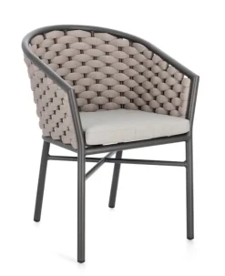 Clearance Bizzotto SEDIA C-BR C-C MARGALIDA ANTRACITE/KHAKI