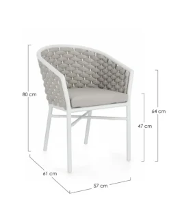 Clearance Bizzotto SEDIA C-BR C-C MARGALIDA BIANCO