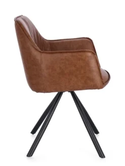 Best Bizzotto SEDIA C-BR GIREV.BREVAL MARRONE CHIARO