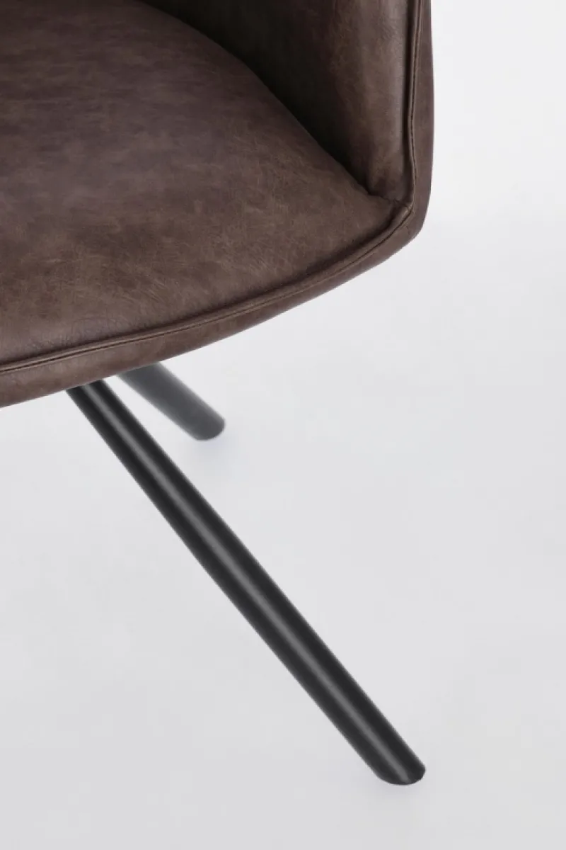 New Bizzotto SEDIA C-BR GIREV.BREVAL MARRONE SCURO