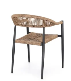 Clearance Bizzotto SEDIA C-BR JANDIA ANTRACITE/NATURAL