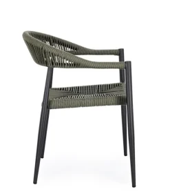 Bizzotto SEDIA C-BR JANDIA ANTRACITE/VERDE