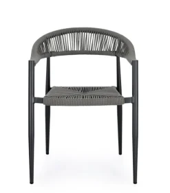 Clearance Bizzotto SEDIA C-BR JANDIA ANTRACITE/GRIGIO