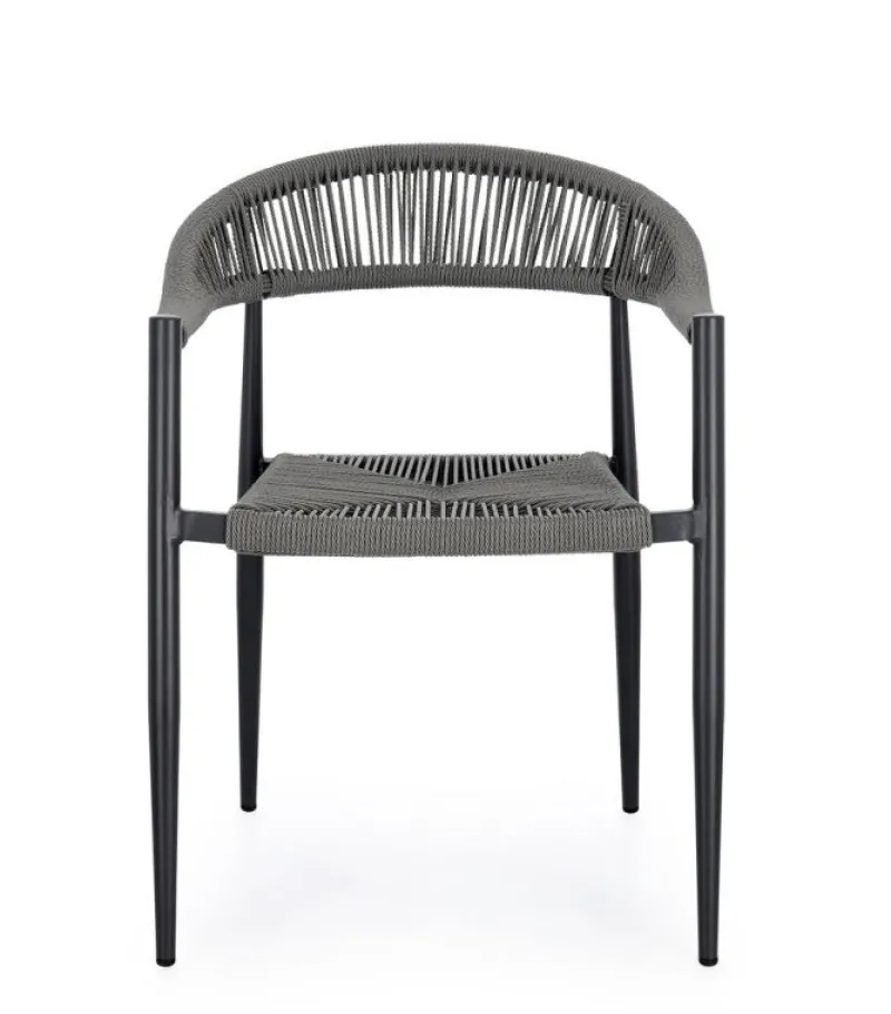 Clearance Bizzotto SEDIA C-BR JANDIA ANTRACITE/GRIGIO