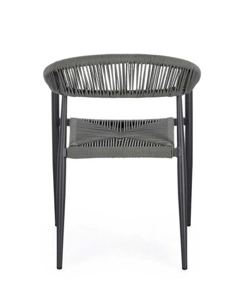 Clearance Bizzotto SEDIA C-BR JANDIA ANTRACITE/GRIGIO