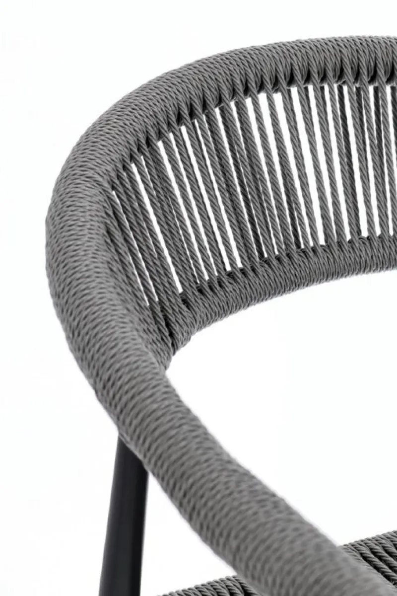 Clearance Bizzotto SEDIA C-BR JANDIA ANTRACITE/GRIGIO