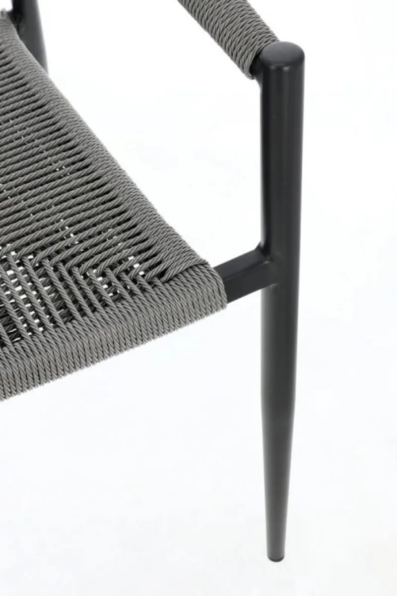 Clearance Bizzotto SEDIA C-BR JANDIA ANTRACITE/GRIGIO