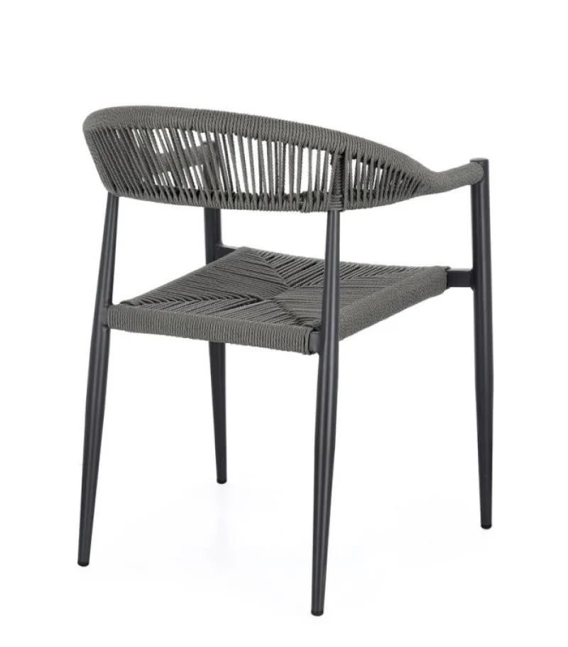 Clearance Bizzotto SEDIA C-BR JANDIA ANTRACITE/GRIGIO