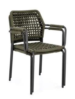 Online Bizzotto SEDIA C-BR RAJADA ANTRACITE/VERDE