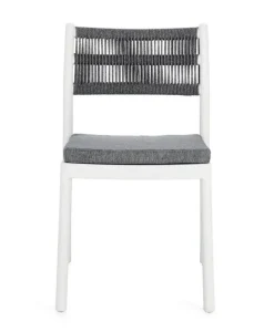 Clearance Bizzotto SEDIA C-C ALVIN BIANCO/GRIGIO SCURO