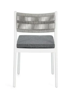 Clearance Bizzotto SEDIA C-C ALVIN BIANCO/GRIGIO CHIARO