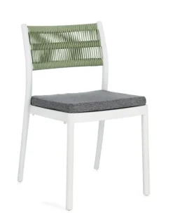 Bizzotto SEDIA C-C ALVIN BIANCO/VERDE