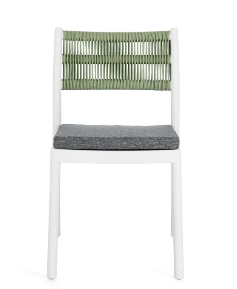 Bizzotto SEDIA C-C ALVIN BIANCO/VERDE