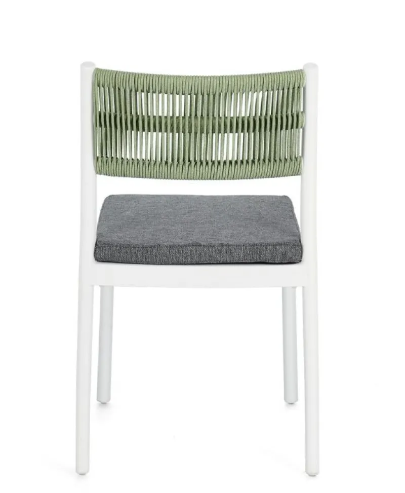 Bizzotto SEDIA C-C ALVIN BIANCO/VERDE