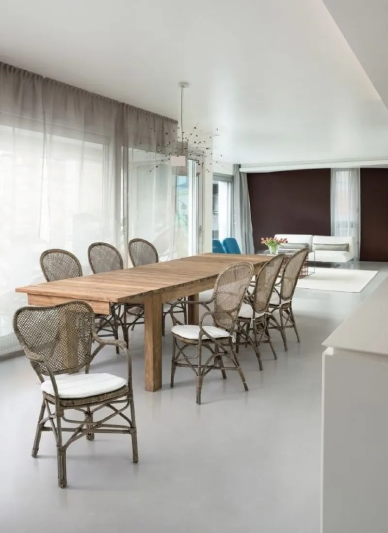 Outlet Bizzotto SEDIA CON BRACCIOLI IN FIBRE NATURALI - EDELINA