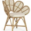 Online Bizzotto SEDIA CON BRACCIOLI IN FIBRE NATURALI - FLORES