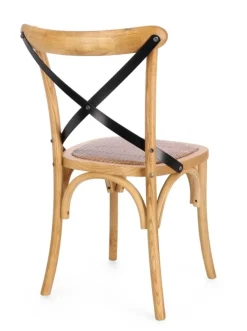 Online Bizzotto SEDIA CROSS METAL NATURALE