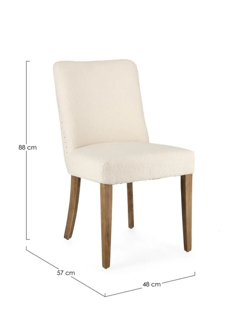 Online Bizzotto SEDIA EFFETTO BOUCLE' NATURALE - BEATRIZ