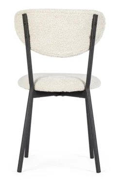 Clearance Bizzotto SEDIA EFFETTO BOUCLE' NATURALE - LUDMILLA