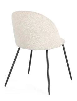 Clearance Bizzotto SEDIA EFFETTO BOUCLE' NERO/AVORIO- TANYA