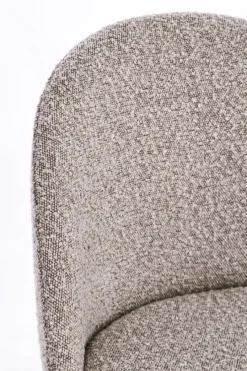 Discount Bizzotto SEDIA EFFETTO BOUCLE' NERO/VISONE - TANYA