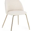 Bizzotto SEDIA EFFETTO BOUCLE' ORO/AVORIO - TANYA
