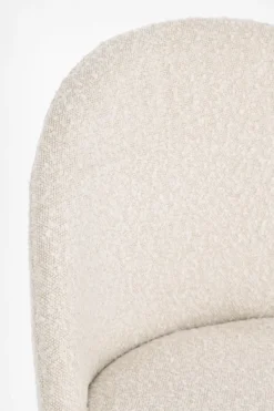 Bizzotto SEDIA EFFETTO BOUCLE' ORO/AVORIO - TANYA