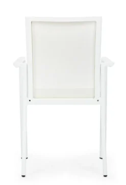 Sale Bizzotto SEDIA IN ALLUMINIO IMPILABILE BIANCO CX21 - KONNOR