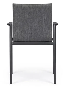 Online Bizzotto SEDIA IN ALLUMINIO IMPILABILE ANTRACITE JX55 - ODEON