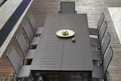 Best Bizzotto SEDIA IN ALLUMINIO IMPILABILE ANTARCITE GK52 - CRUISE