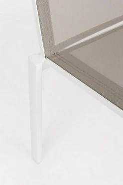 Hot Bizzotto SEDIA IN ALLUMINIO IMPILABILE BIANCO/TORTORA GK50 - CRUISE