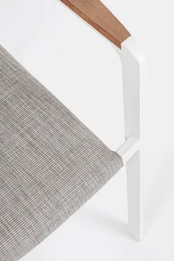 Bizzotto SEDIA IN ALLUMINIO IMPILABILE BIANCO WG20 - JALISCO