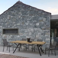 Best Bizzotto SEDIA IN ALLUMINIO IMPILABILE ANTRACITE CX23 - KONNOR