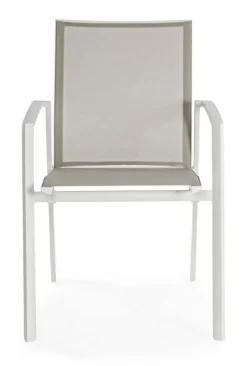 Sale Bizzotto SEDIA IN ALLUMINIO IMPILABILE BIANCO GK50 - CRUISE