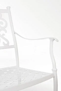 Discount Bizzotto SEDIA IN ALLUMINIO IMPILABILE BIANCA- IVREA