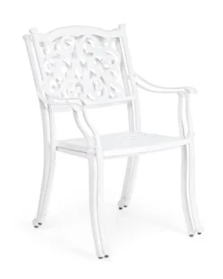 Discount Bizzotto SEDIA IN ALLUMINIO IMPILABILE BIANCA- IVREA