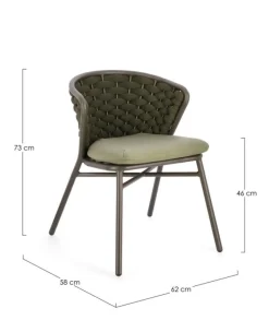 Online Bizzotto SEDIA IN ALLUMINIO OLIV QS24 - HARLOW