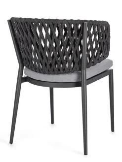 Clearance Bizzotto SEDIA IN CORDA ANTRACITE WG21 - NOELIA