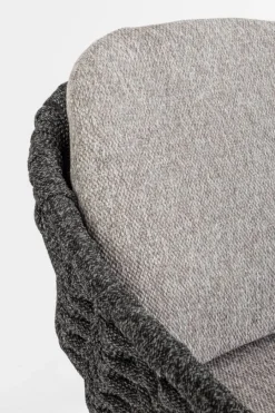 Bizzotto SEDIA IN CORDA ANTRACITE - TAMIRES