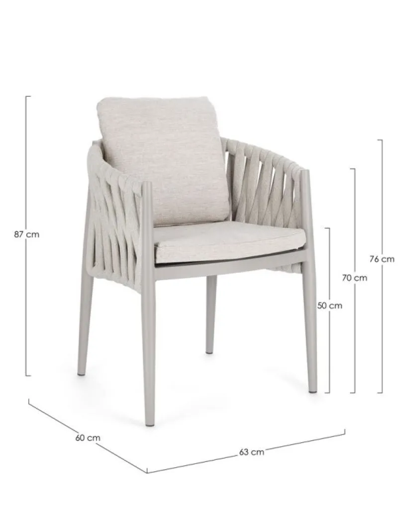 Sale Bizzotto SEDIA IN CORDA MOON WG24 - JACINTA