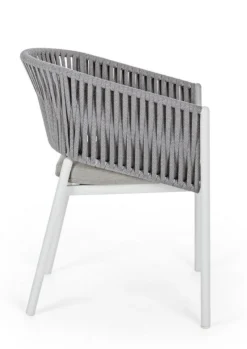 Sale Bizzotto SEDIA IN CORDA PER ESTERNO IMPILABILE BIANCO WG20 -FLORENCIA