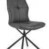 Hot Bizzotto SEDIA IN ECOPELLE ANTRACITE - KEPLER