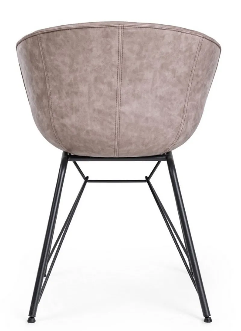 Best Bizzotto SEDIA IN ECOPELLE BEIGE - WARHOL