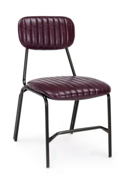 Discount Bizzotto SEDIA IN ECOPELLE BORDEAUX - DEBBIE