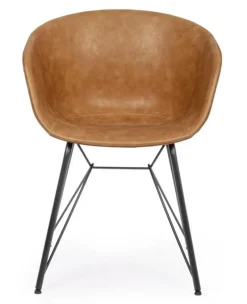 Sale Bizzotto SEDIA IN ECOPELLE COLOR CUOIO - WARHOL