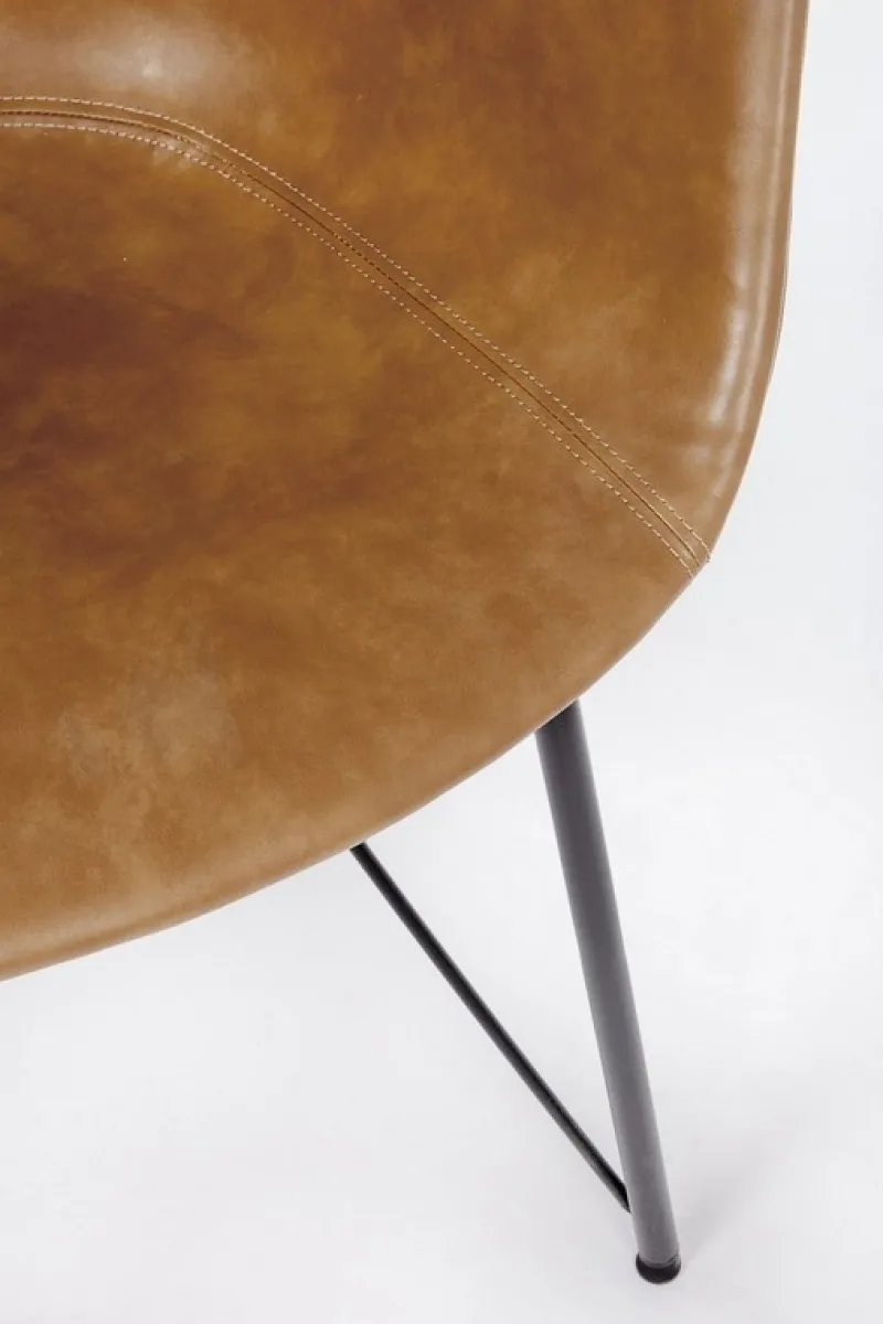 Sale Bizzotto SEDIA IN ECOPELLE COLOR CUOIO - WARHOL