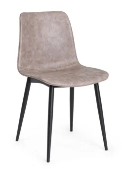 Bizzotto SEDIA IN ECOPELLE NERA - KYRA