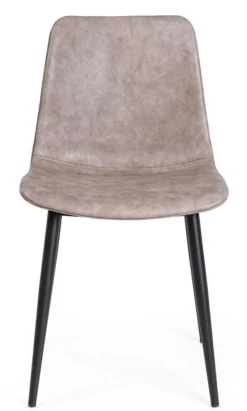 Bizzotto SEDIA IN ECOPELLE NERA - KYRA